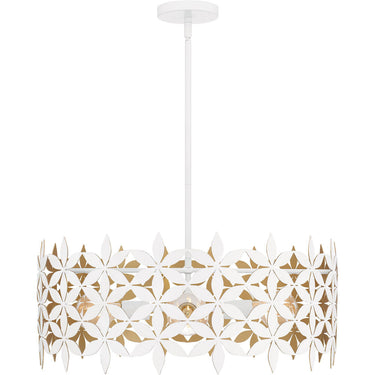 Piper 4 Light Pendant in Matte White 4