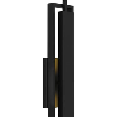 Pointsett Outdoor Wall Sconce in Matte Black 2