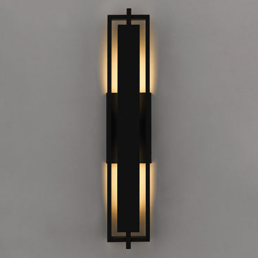 Pointsett Outdoor Wall Sconce in Matte Black 3