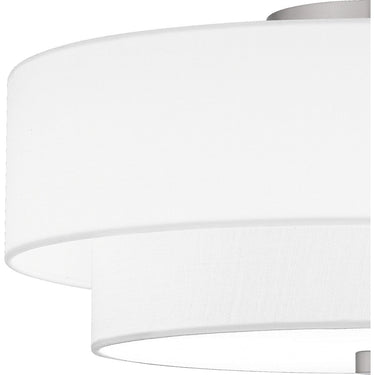 Prewett 2 Light Semi-Flush Mount in Brushed Nickel 4