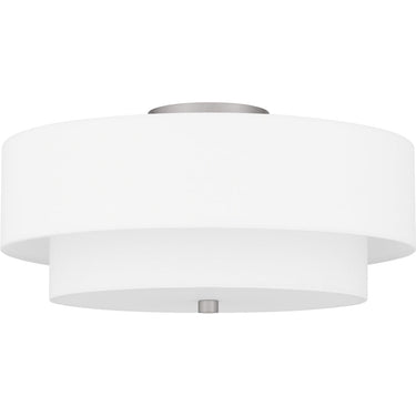 Prewett 2 Light Semi-Flush Mount in Brushed Nickel 1