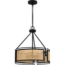 Priya 3 Light Pendant in Matte Black 4