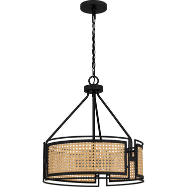 Priya 3 Light Pendant in Matte Black 4