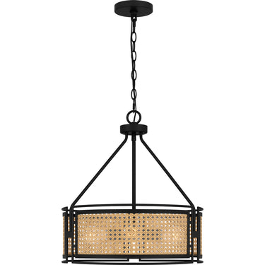 Priya 3 Light Pendant in Matte Black 5