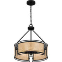 Priya 3 Light Pendant in Matte Black 6