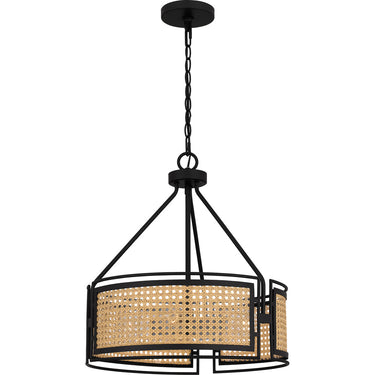 Priya 3 Light Pendant in Matte Black 1