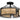Priya 3 Light Semi-Flush Mount in Matte Black 1