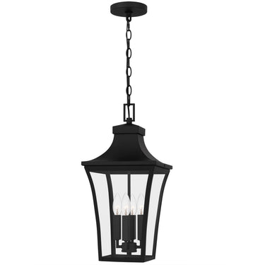 Quentin 4 Light Outdoor Pendant in Earth Black 1