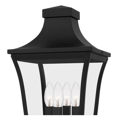 Quentin 4 Light Outdoor Post in Earth Black 2