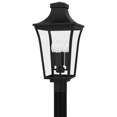 Quentin 4 Light Outdoor Post in Earth Black 3