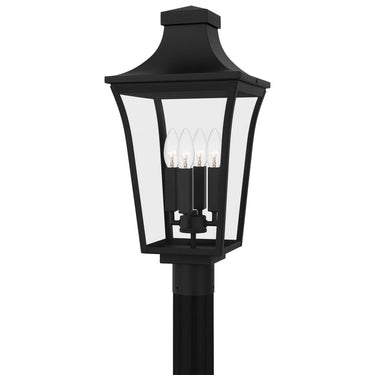 Quentin 4 Light Outdoor Post in Earth Black 1