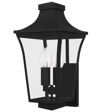 Quentin 4 Light Outdoor Wall Sconce in Earth Black 1