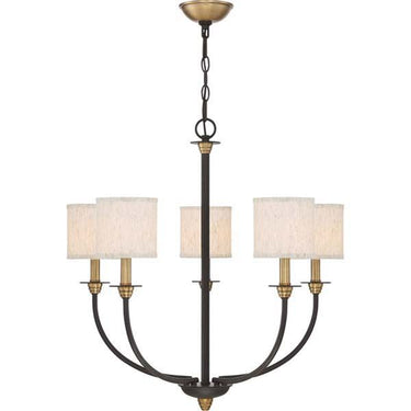 Quoizel ADY5005OZ Audley 5 Light Chandelier in Old Bronze - Crescent Harbor