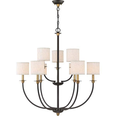 Quoizel ADY5009OZ Audley 9 Light Chandelier in Old Bronze - Crescent Harbor