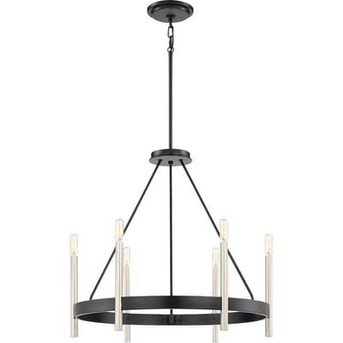 Quoizel ATH5006K Anthem 6 Light Chandelier in Mystic Black - Crescent Harbor