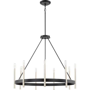Quoizel ATH5009K Anthem 9 Light Chandelier in Mystic Black - Crescent Harbor