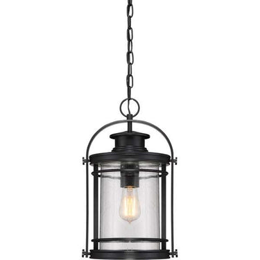 Quoizel BKR1910K Booker 1 Light Outdoor Lantern in Mystic Black - Crescent Harbor