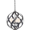 Quoizel BMS2820OK Blacksmith 4 Light Pendant in Old Black Finish - Crescent Harbor