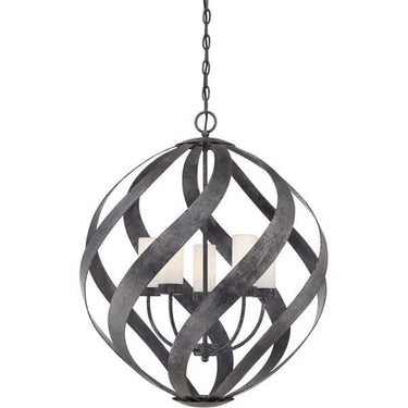 Quoizel BMS2826OK Blacksmith 5 Light Pendant in Old Black Finish - Crescent Harbor