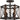 Quoizel BRO1715MK Baron 3 Light Semi-Flush Mount in Marcado Black - Crescent Harbor