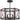 Quoizel BRO1720MK Baron 6 Light Semi-Flush Mount in Marcado Black - Crescent Harbor