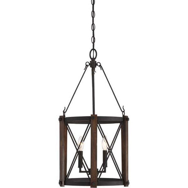 Quoizel BRO5203MK Baron 3 Light Pendant in Marcado Black - Crescent Harbor