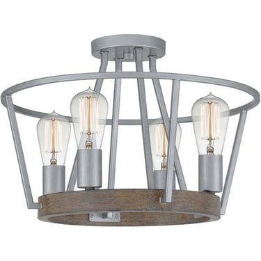 Quoizel BRT1717 Brockton 4 Light Semi-Flush Mount - Crescent Harbor