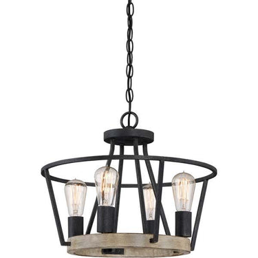 Quoizel BRT1717 Brockton 4 Light Semi-Flush Mount - Crescent Harbor