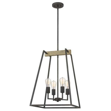 Quoizel BRT5204GK Brockton 4 Light Pendant in Grey Ash - Crescent Harbor