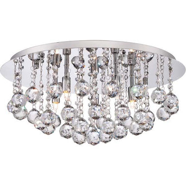 Quoizel BRX1619C Bordeaux 5 Light Flush Mount in Polished Chrome - Crescent Harbor