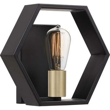 Quoizel BSK8701EK Bismarck 1 Light Wall Sconce in Earth Black - Crescent Harbor