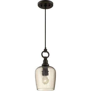 Quoizel CKKD1507WT Kendrick 1 Light Mini Pendant in Western Bronze - Crescent Harbor