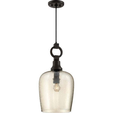 Quoizel CKKD1512WT Kendrick 1 Light Mini Pendant in Western Bronze - Crescent Harbor