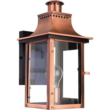 Quoizel CM8408AC Chalmers 1 Light Outdoor Lantern in Aged Copper - Crescent Harbor