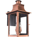 Quoizel CM8410AC Chalmers 2 Light Outdoor Lantern in Aged Copper - Crescent Harbor