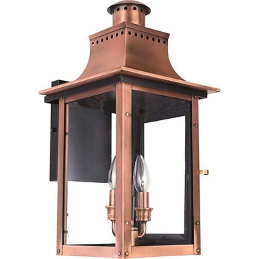 Quoizel CM8410AC Chalmers 2 Light Outdoor Lantern in Aged Copper - Crescent Harbor