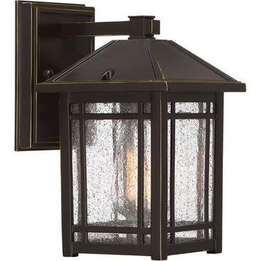 Quoizel CPT8406PN Cedar Point 1 Light Outdoor Lantern in Palladian Bronze - Crescent Harbor
