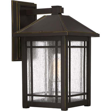 Quoizel CPT8410PN Cedar Point 1 Light Outdoor Lantern in Palladian Bronze - Crescent Harbor