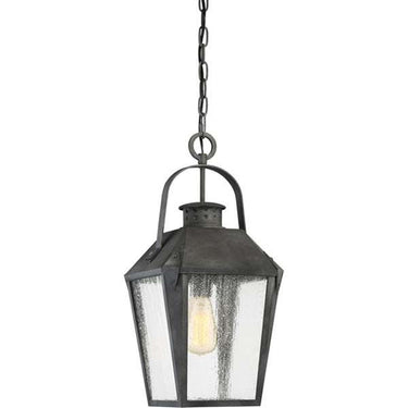 Quoizel CRG1910MB Carriage 1 Light Outdoor Lantern in Mottled Black - Crescent Harbor