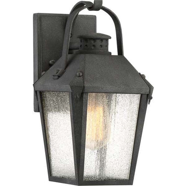 Quoizel CRG8406MB Carriage 1 Light Outdoor Lantern in Mottled Black - Crescent Harbor