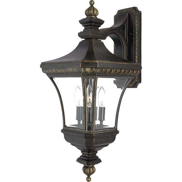 Quoizel DE8961IB Devon 3 Light Outdoor Lantern in Imperial Bronze - Crescent Harbor