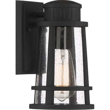 Quoizel DNM8406EK Dunham 1 Light Outdoor Lantern in Earth Black - Crescent Harbor