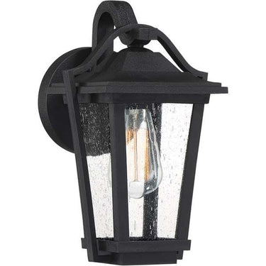Quoizel DRS8407EK Darius 1 Light Outdoor Lantern in Earth Black - Crescent Harbor