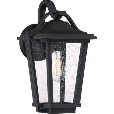Quoizel DRS8409EK Darius 1 Light Outdoor Lantern in Earth Black - Crescent Harbor