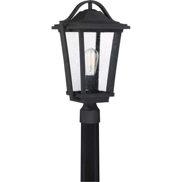 Quoizel DRS9011EK Darius 1 Light Outdoor Lantern in Earth Black - Crescent Harbor