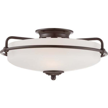 Quoizel GF1617 Griffin 3 Light Flush Mount - Crescent Harbor