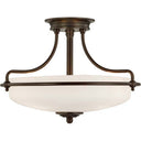 Quoizel GF1717 Griffin 3 Light Semi-Flush Mount - Crescent Harbor