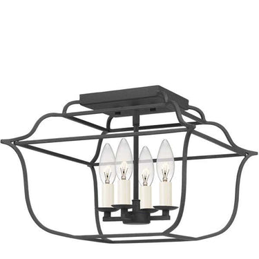 Quoizel GLY1714 Gallery 4 Light Semi-Flush Mount - Crescent Harbor