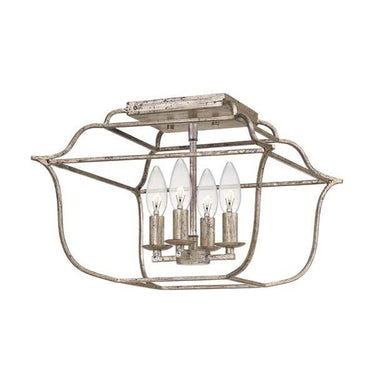 Quoizel GLY1714 Gallery 4 Light Semi-Flush Mount - Crescent Harbor