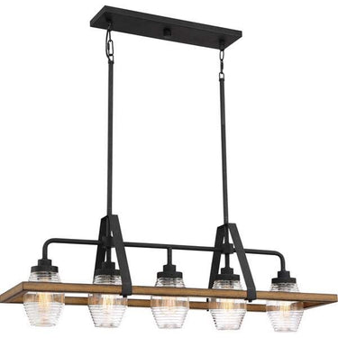 Quoizel GUI540GK Guilford 5 Light Island Light in Grey Ash - Crescent Harbor